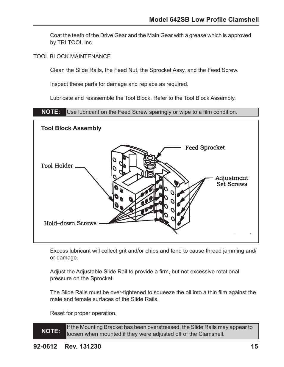 Tri Tool 642SB Clamshell Air and Hydraulic User Manual | Page 15 / 60