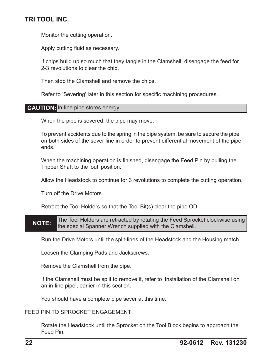 Tri Tool 642SB Clamshell Air and Hydraulic User Manual | Page 22 / 60