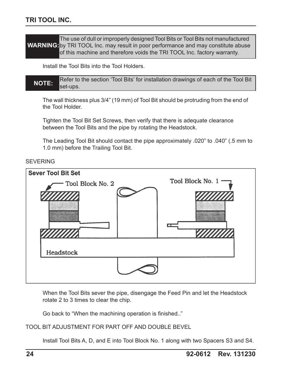 Tri Tool 642SB Clamshell Air and Hydraulic User Manual | Page 24 / 60