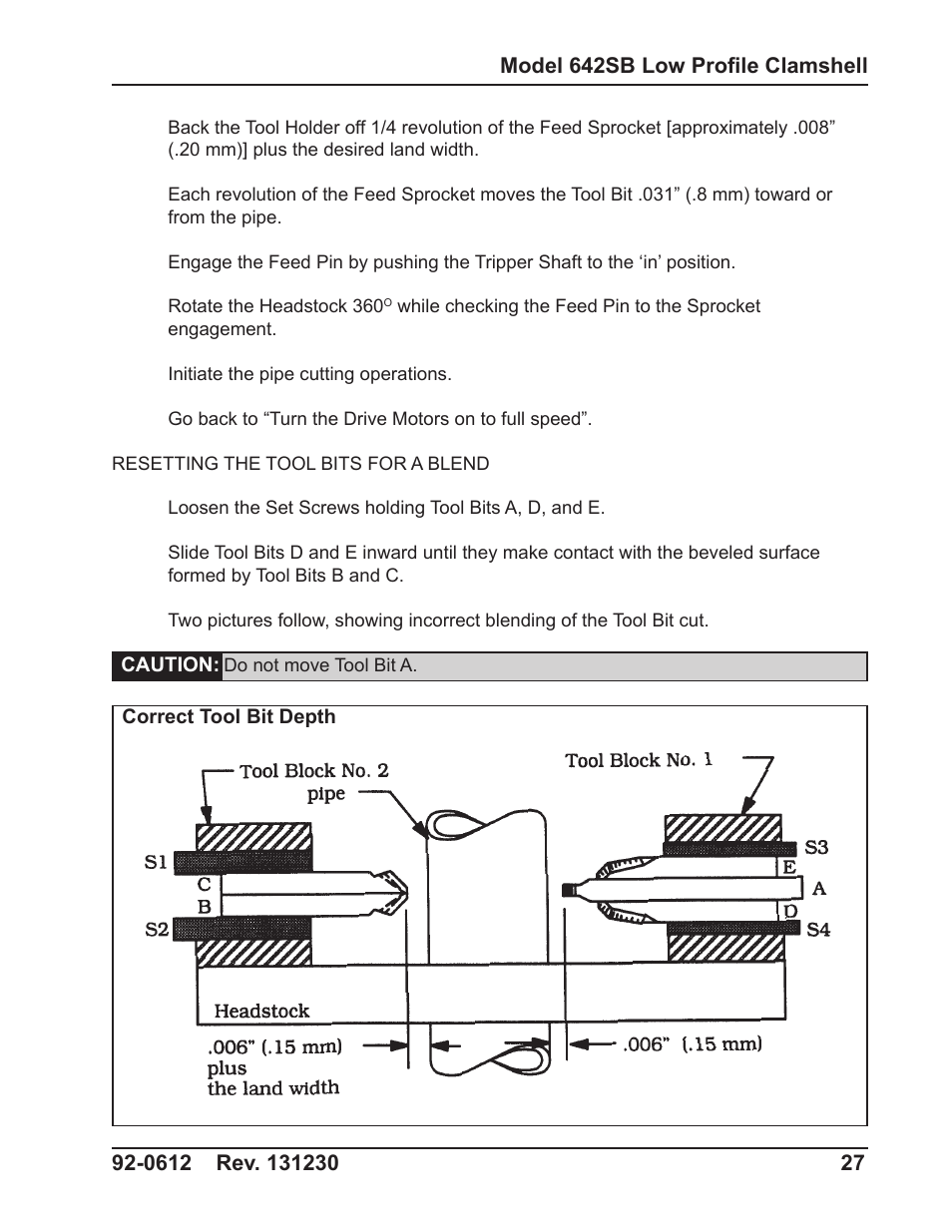 Tri Tool 642SB Clamshell Air and Hydraulic User Manual | Page 27 / 60