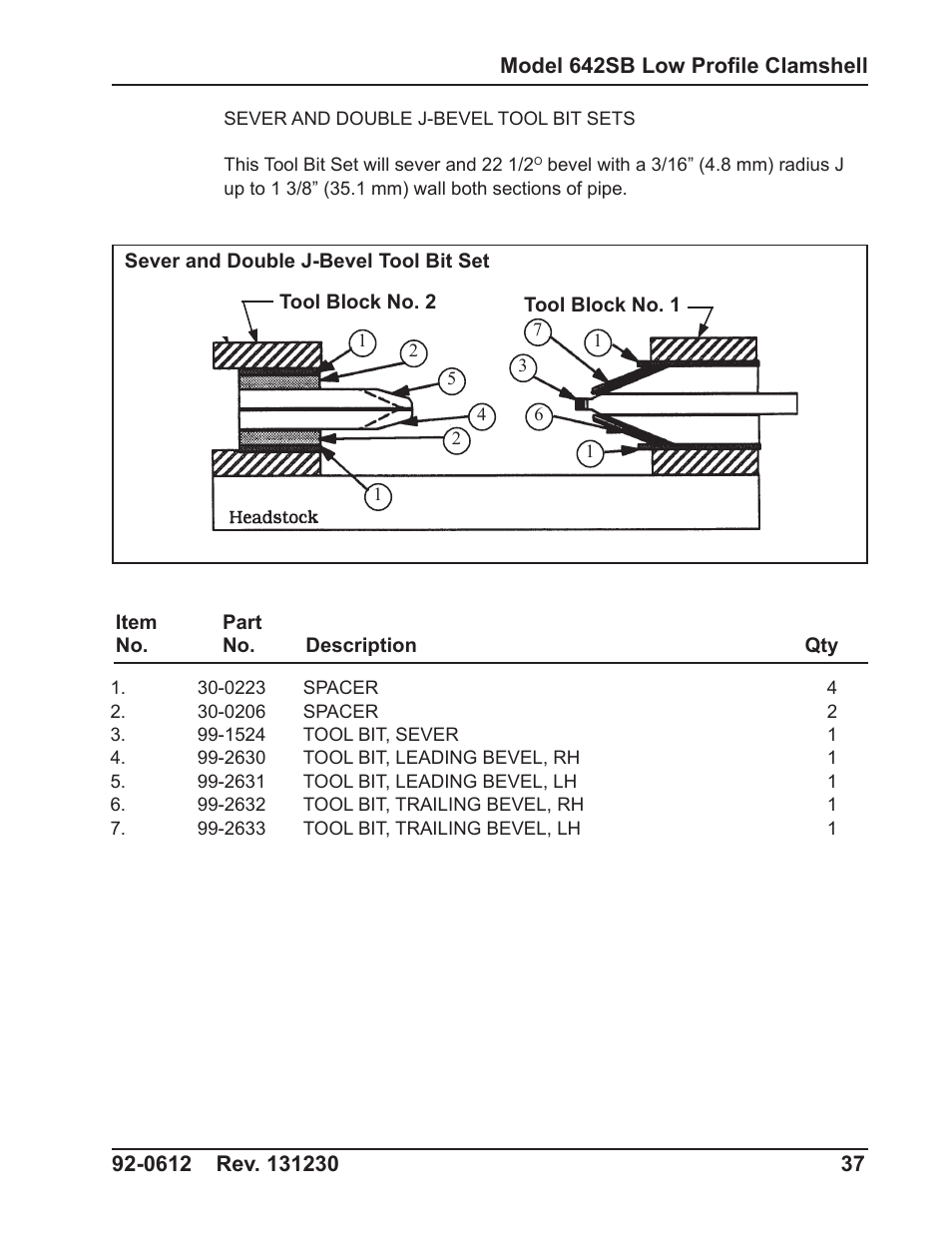 Tri Tool 642SB Clamshell Air and Hydraulic User Manual | Page 37 / 60