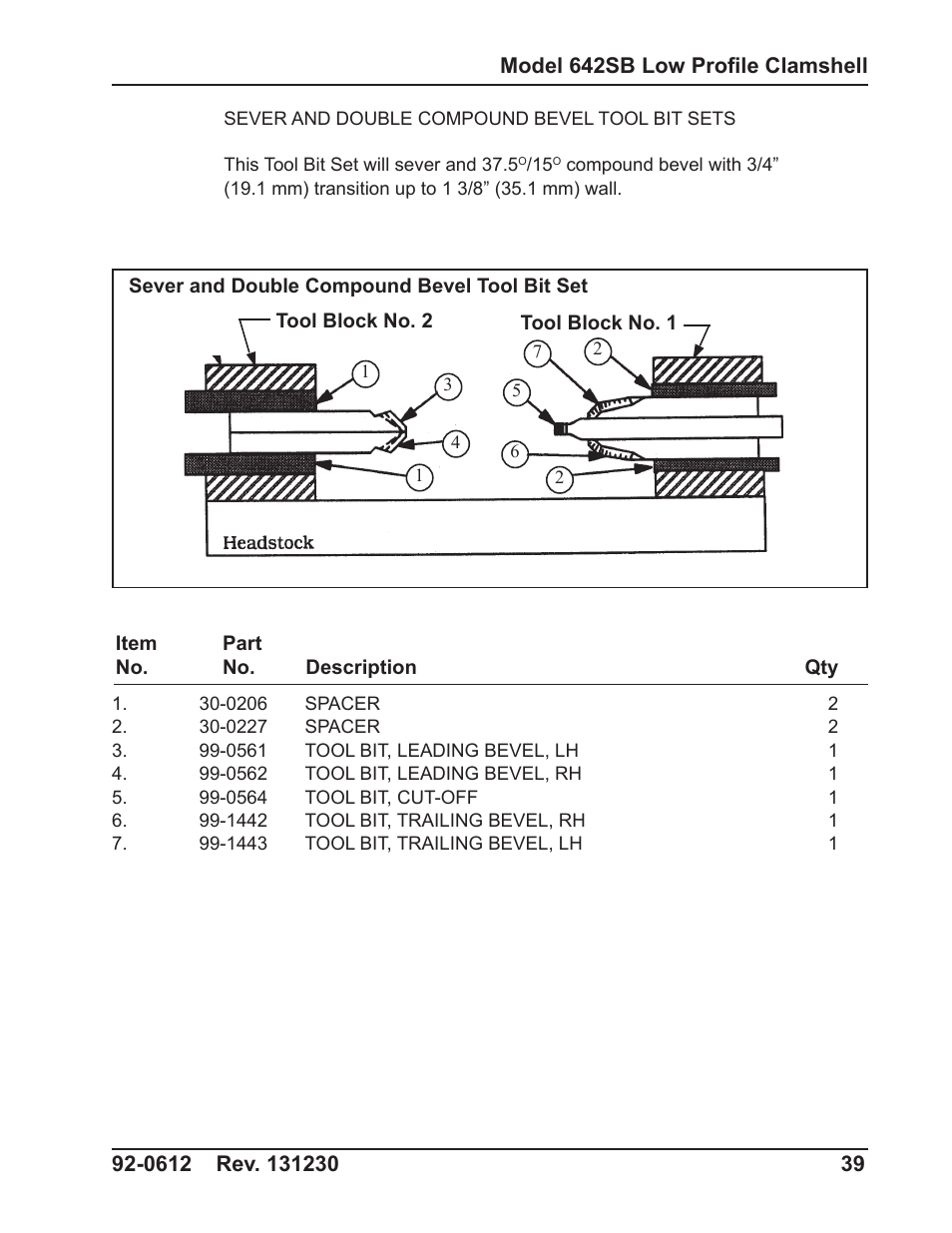 Tri Tool 642SB Clamshell Air and Hydraulic User Manual | Page 39 / 60