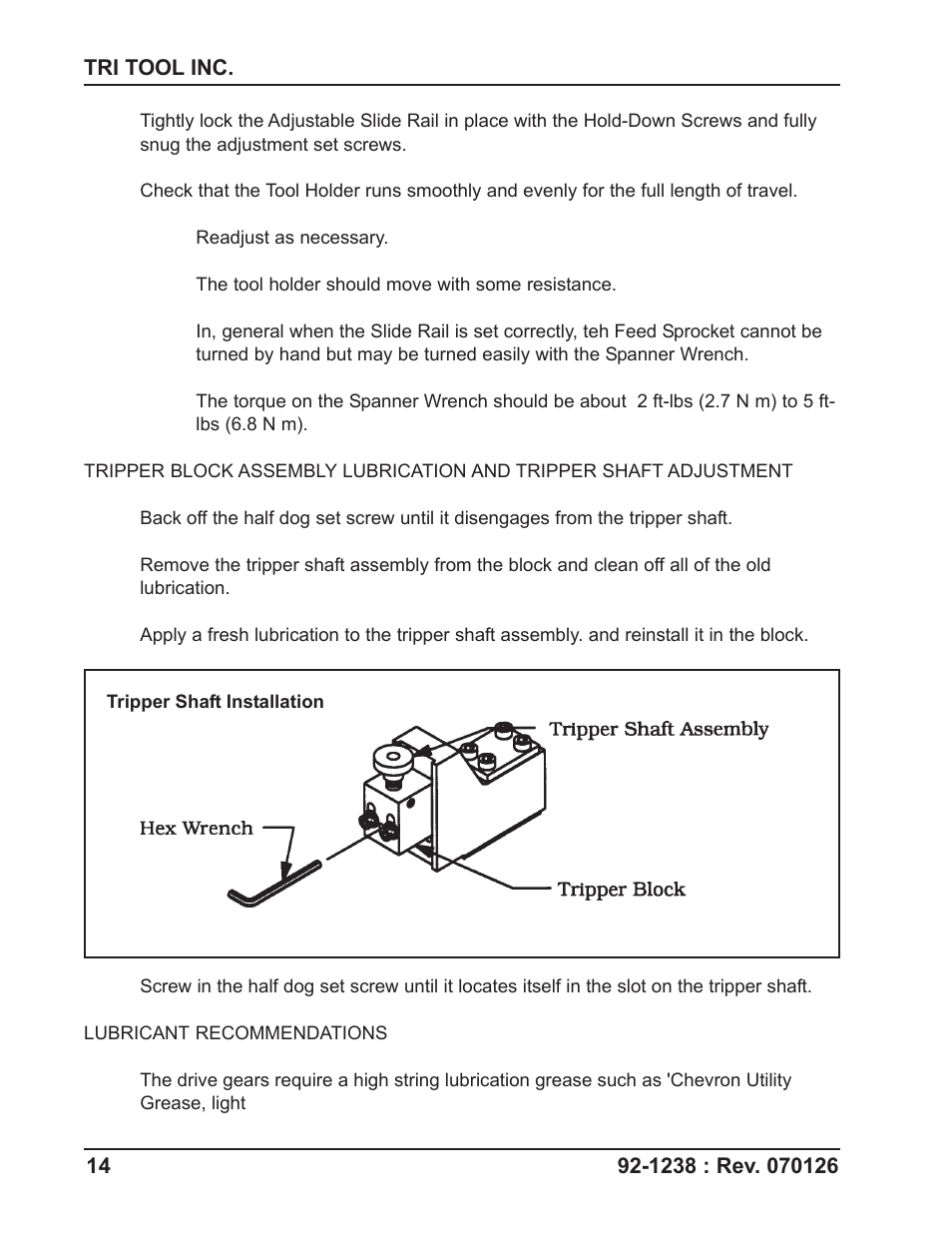 Tri Tool 648RBL Clamshell User Manual | Page 14 / 52