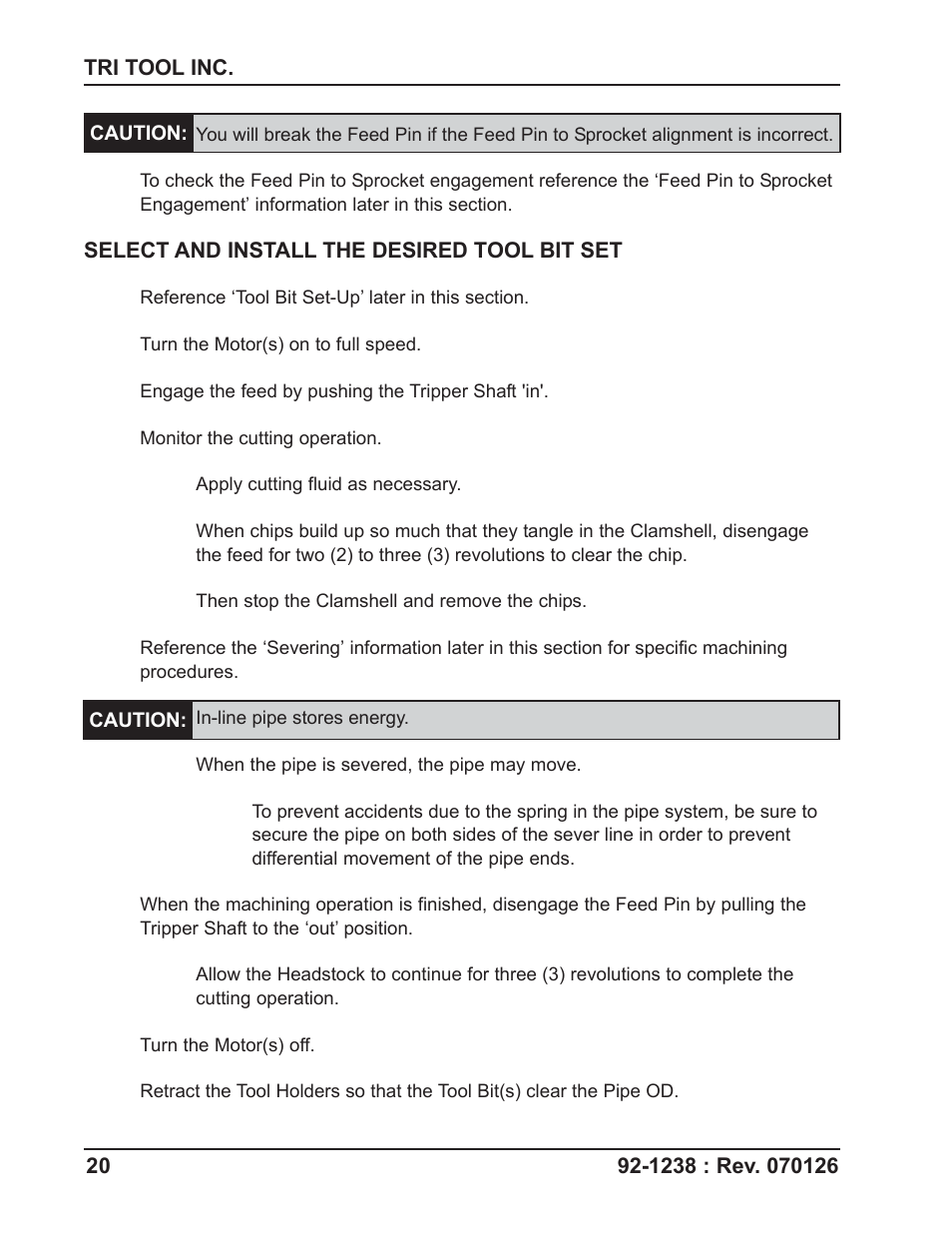 Tri Tool 648RBL Clamshell User Manual | Page 20 / 52