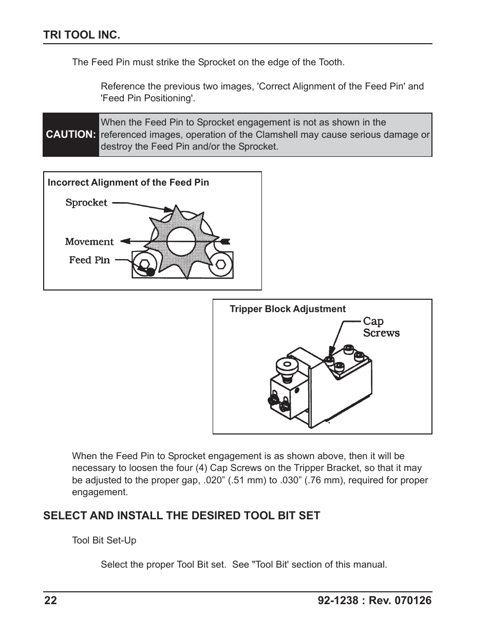 Tri Tool 648RBL Clamshell User Manual | Page 22 / 52