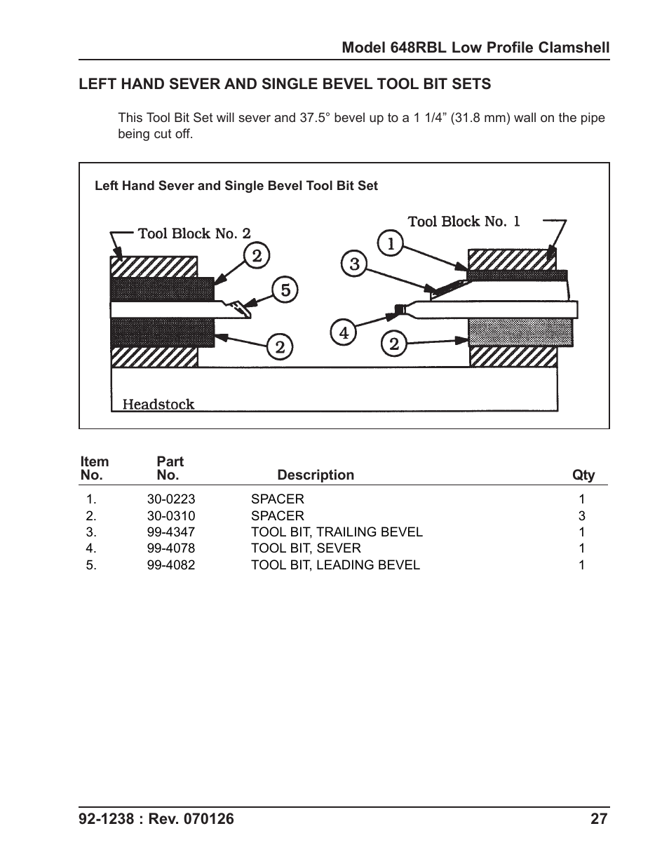 Tri Tool 648RBL Clamshell User Manual | Page 27 / 52