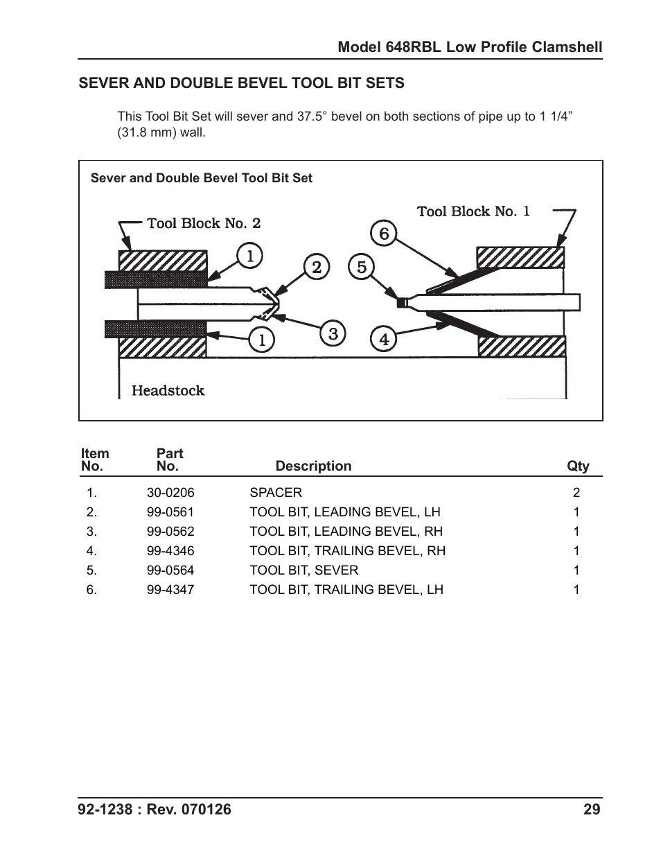 Tri Tool 648RBL Clamshell User Manual | Page 29 / 52