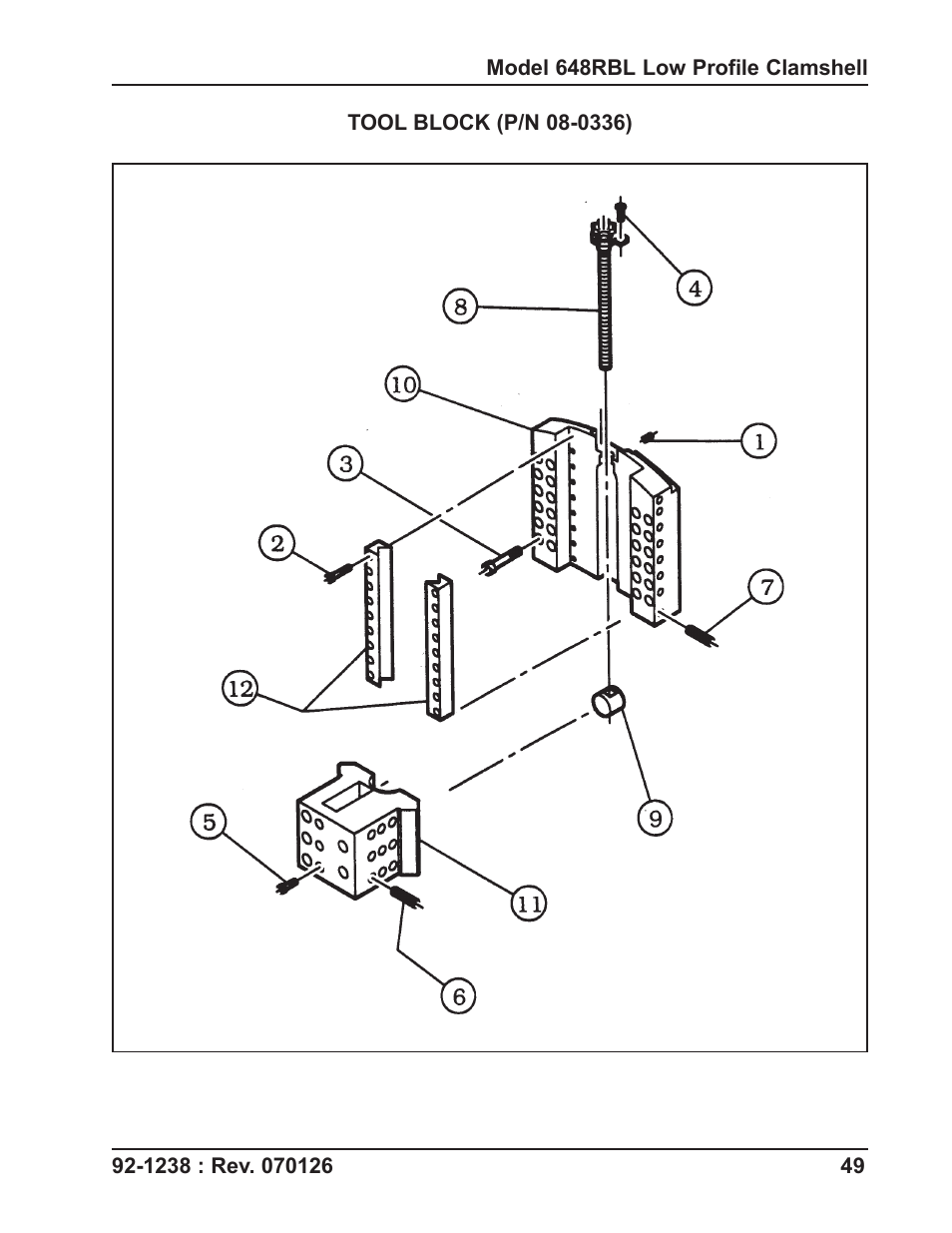 Tri Tool 648RBL Clamshell User Manual | Page 49 / 52