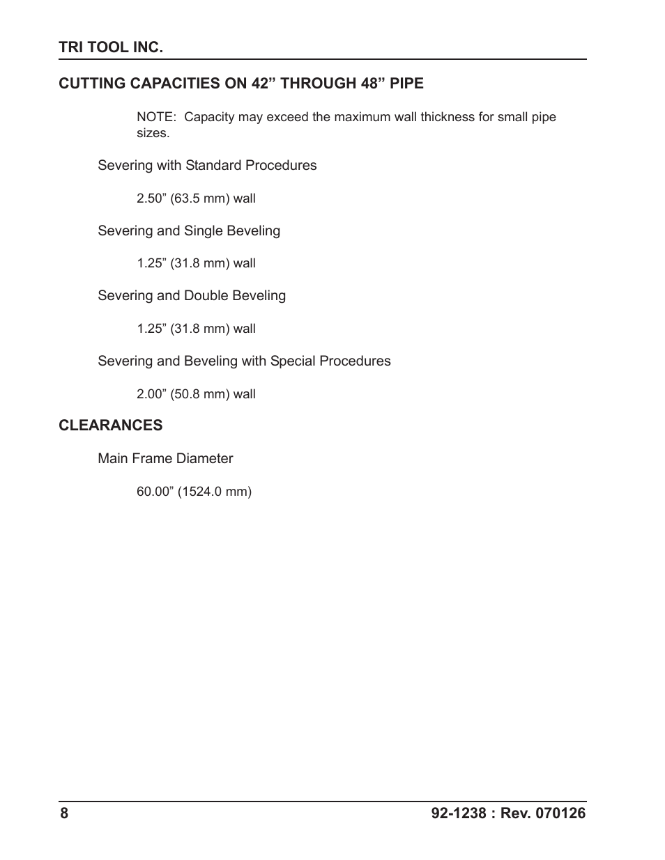 Tri Tool 648RBL Clamshell User Manual | Page 8 / 52