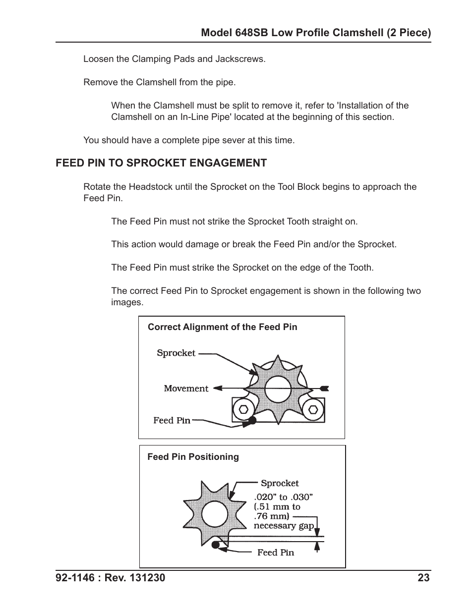 Tri Tool 648RBL Clamshell Hydraulic 2 Piece User Manual | Page 23 / 55