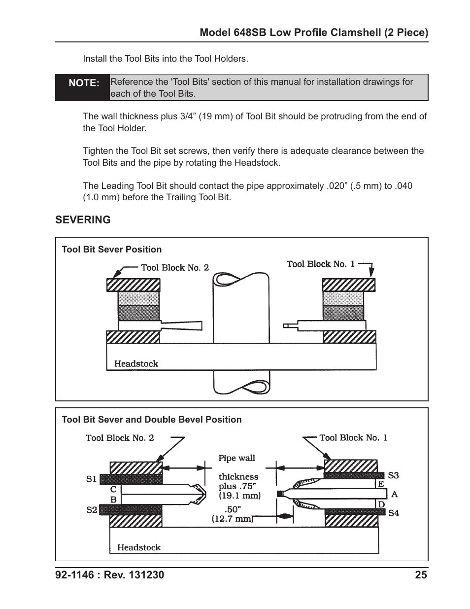 Tri Tool 648RBL Clamshell Hydraulic 2 Piece User Manual | Page 25 / 55