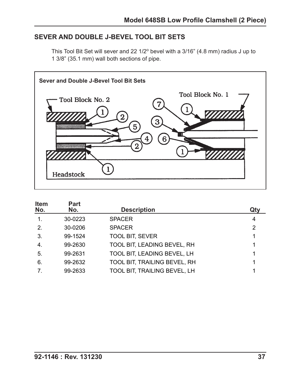 Tri Tool 648RBL Clamshell Hydraulic 2 Piece User Manual | Page 37 / 55