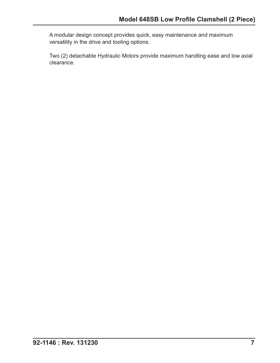 Tri Tool 648RBL Clamshell Hydraulic 2 Piece User Manual | Page 7 / 55