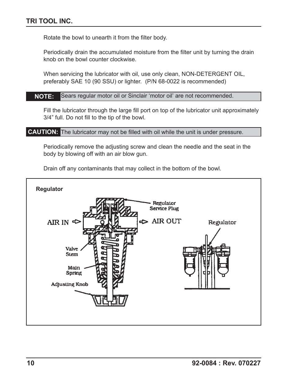 Tri Tool 75-0078 Air Caddy User Manual | Page 10 / 18