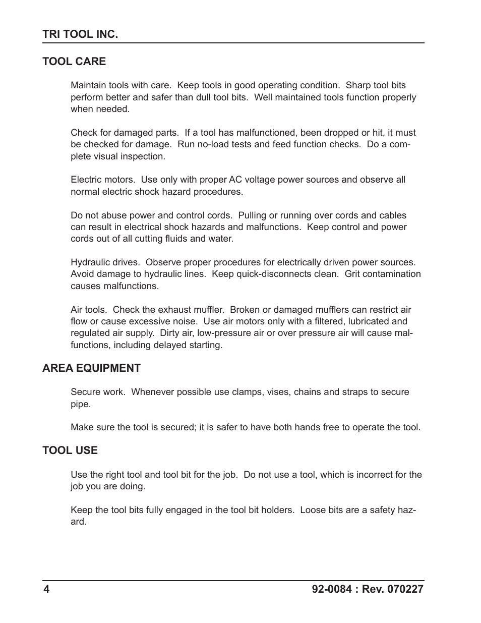 Tri Tool 75-0078 Air Caddy User Manual | Page 4 / 18