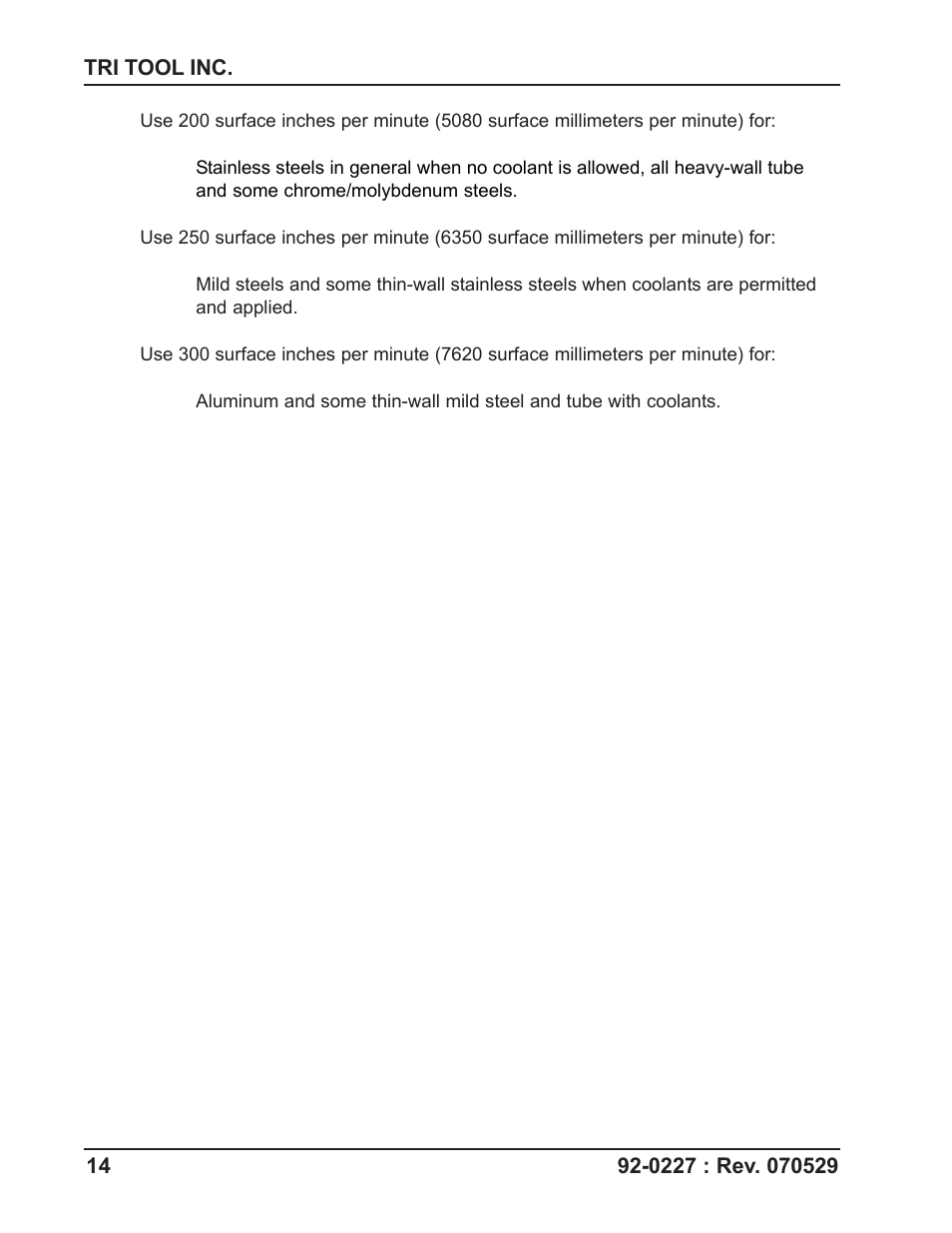 Tri Tool CBM-3 Counterbore Module User Manual | Page 14 / 21