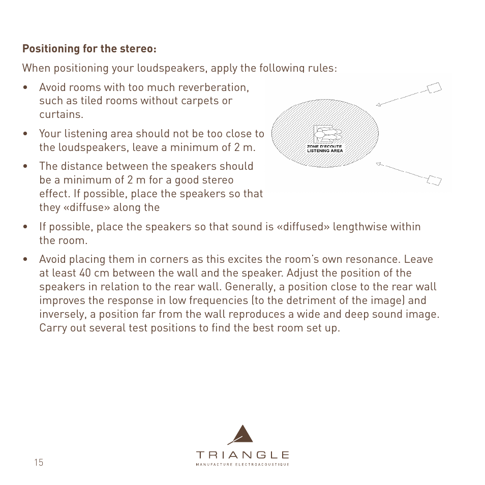 Triangle Enceinte Alpha User Manual | Page 15 / 28