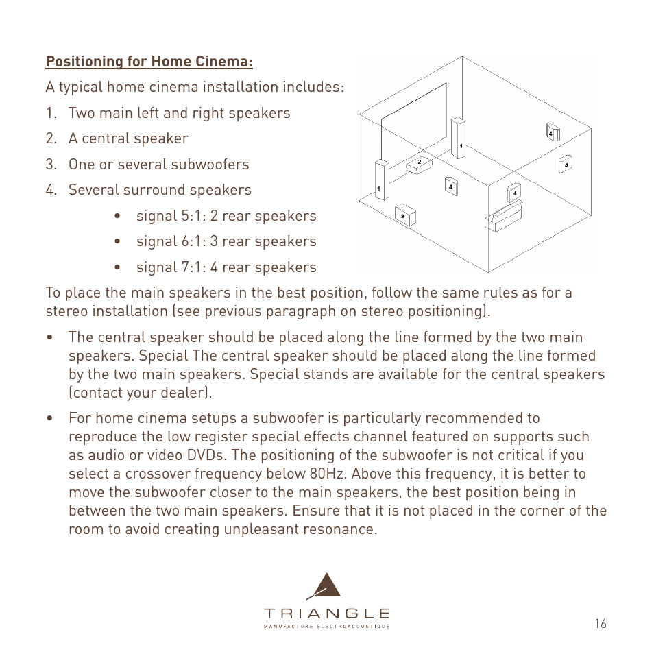 Triangle Enceinte Alpha User Manual | Page 16 / 28