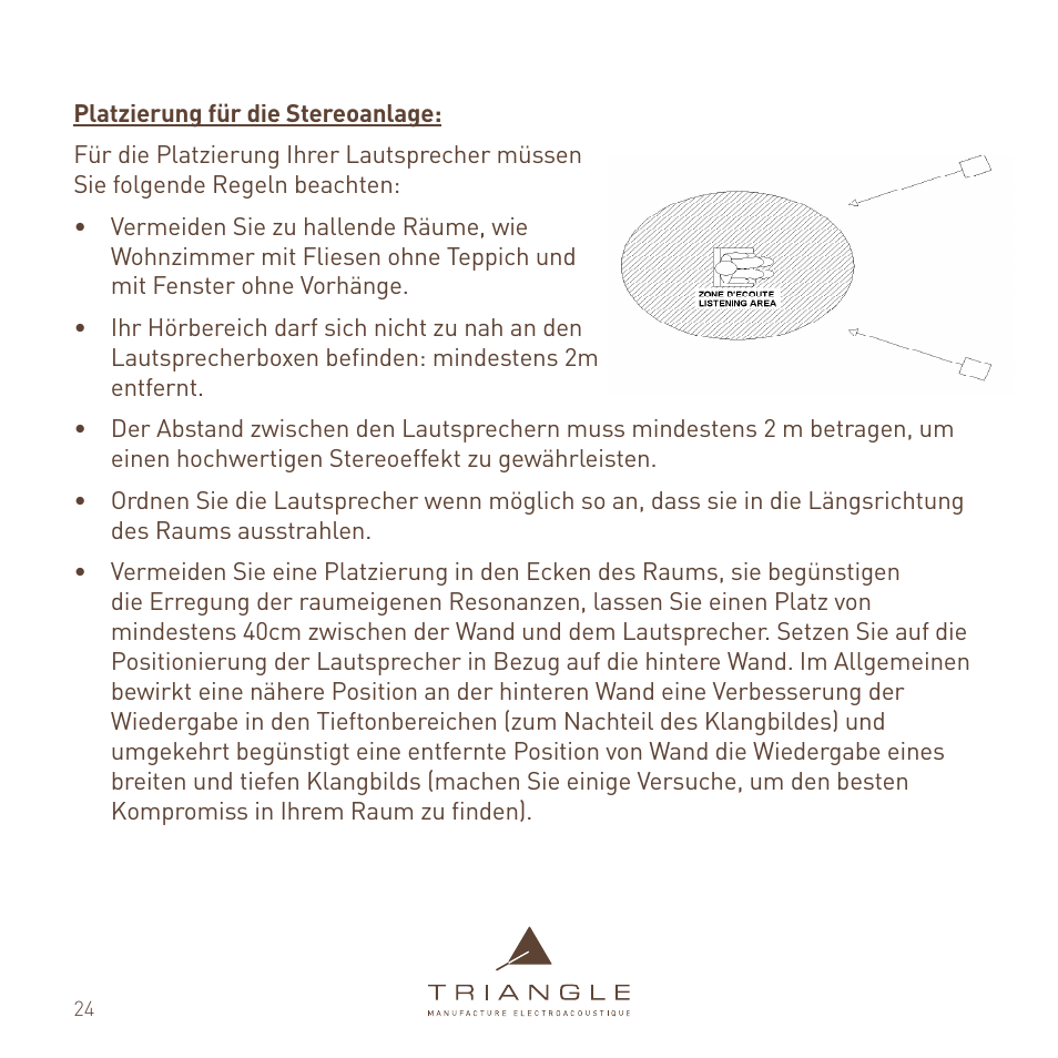 Triangle Enceinte Alpha User Manual | Page 24 / 28