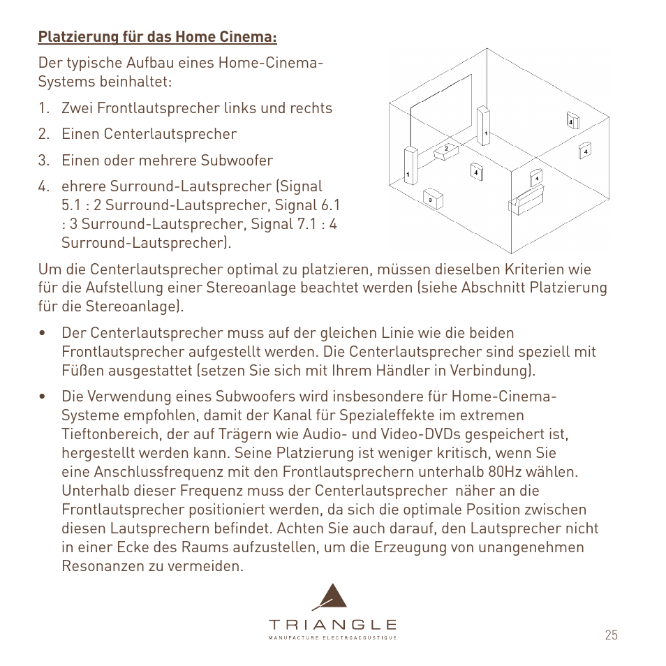 Triangle Enceinte Alpha User Manual | Page 25 / 28