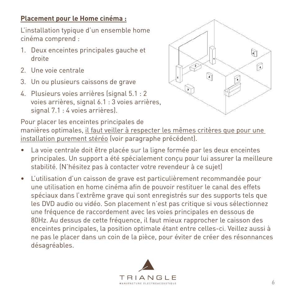 Triangle Enceinte Alpha User Manual | Page 6 / 28