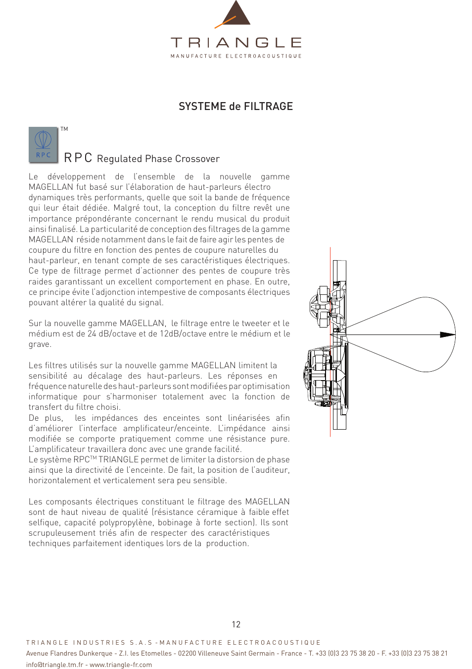 R p c, Systeme de filtrage | Triangle Magellan User Manual | Page 12 / 74