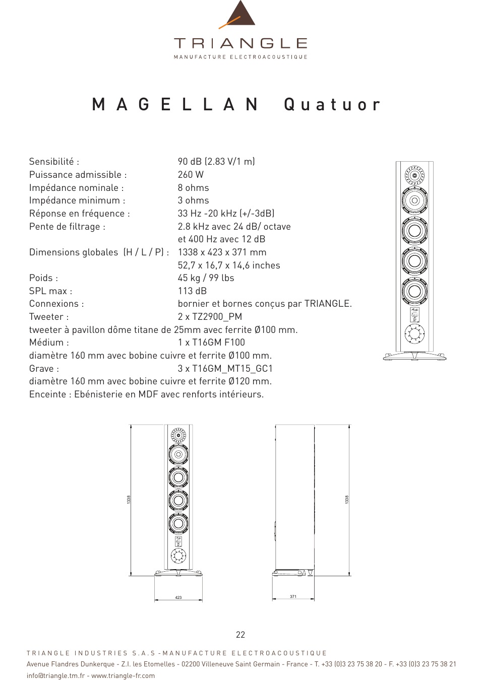 Triangle Magellan User Manual | Page 22 / 74