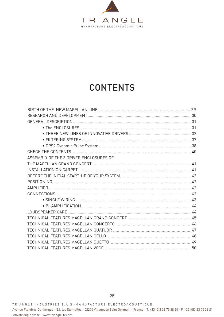 Triangle Magellan User Manual | Page 28 / 74