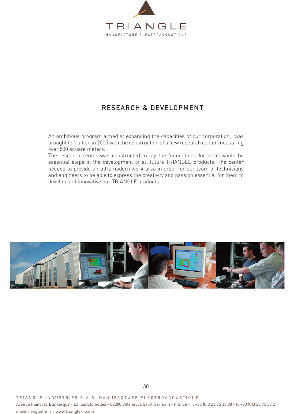 Research & development | Triangle Magellan User Manual | Page 30 / 74