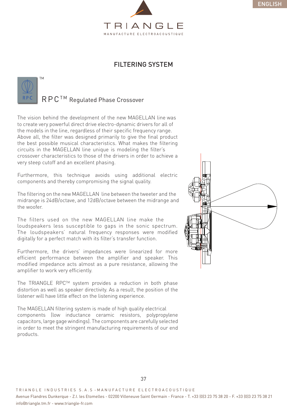 R p c, Filtering system | Triangle Magellan User Manual | Page 37 / 74