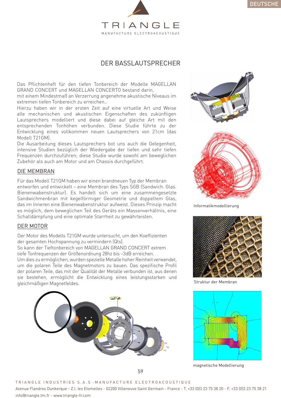 Der basslautsprecher | Triangle Magellan User Manual | Page 59 / 74
