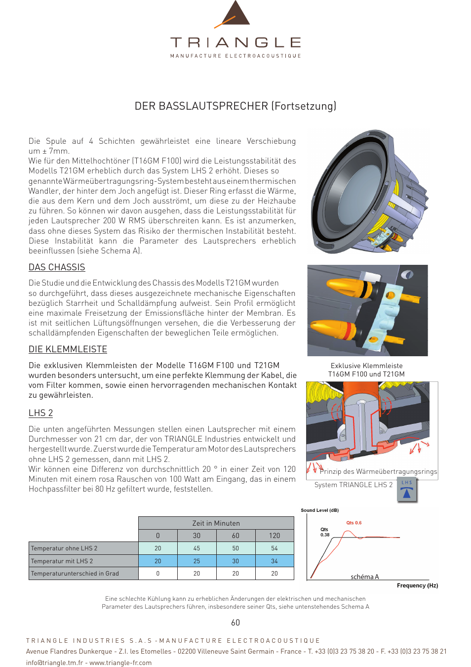 Der basslautsprecher (fortsetzung) | Triangle Magellan User Manual | Page 60 / 74