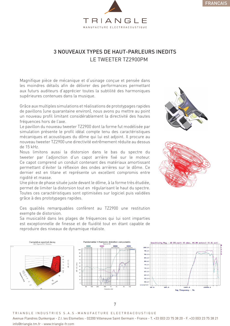 3 nouveaux types de haut-parleurs inedits, Le tweeter tz2900pm | Triangle Magellan User Manual | Page 7 / 74