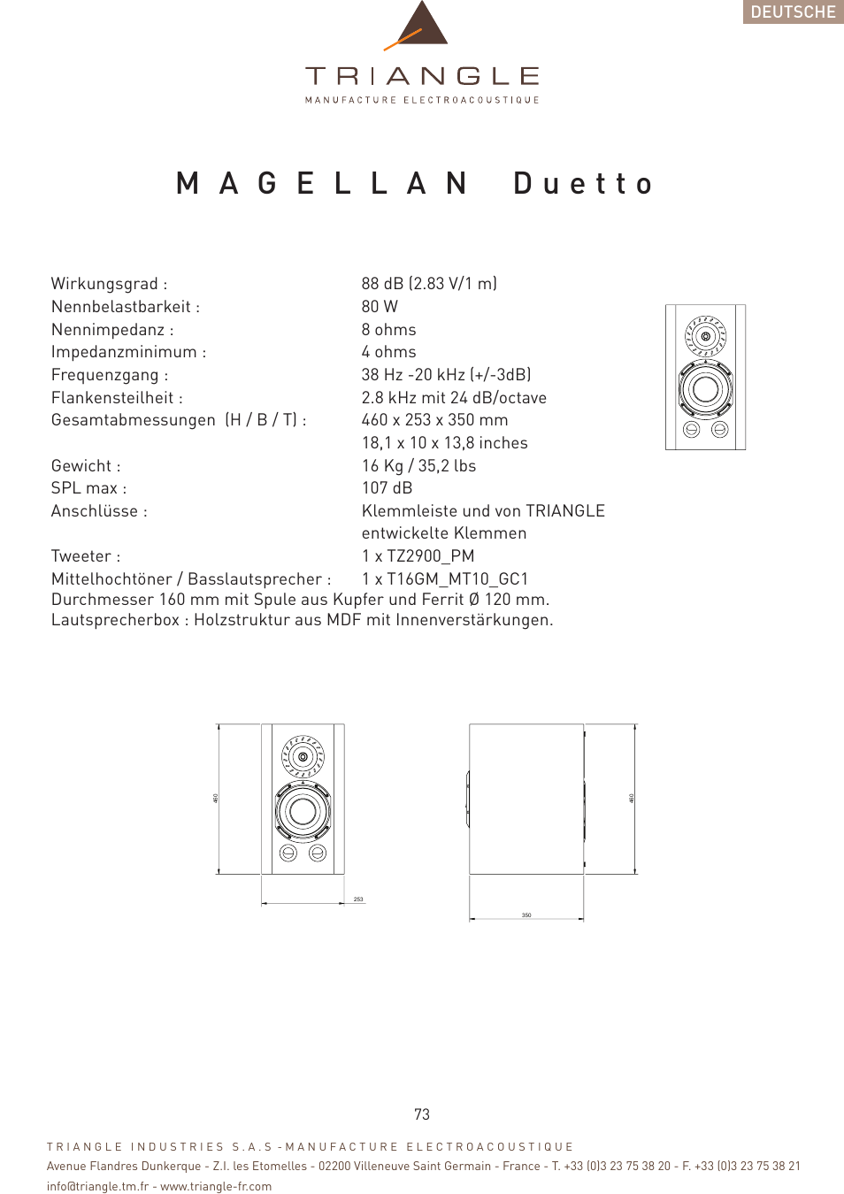 Triangle Magellan User Manual | Page 73 / 74