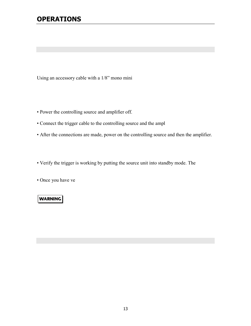 Operations | Cary Audio Design 7.25 User Manual | Page 15 / 25