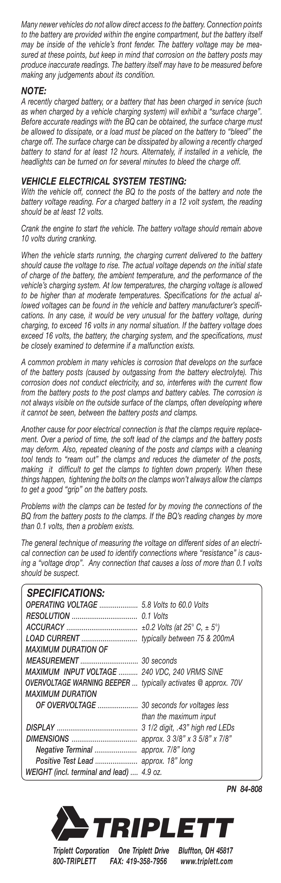 Triplett | Triplett 3194 User Manual | Page 2 / 2