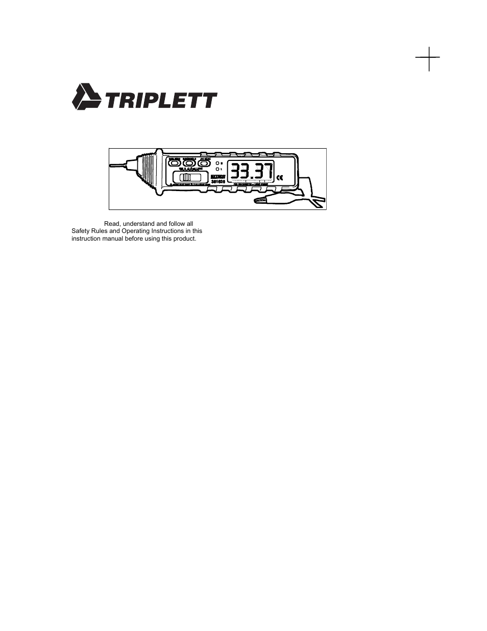 Triplett 3526 User Manual | 9 pages