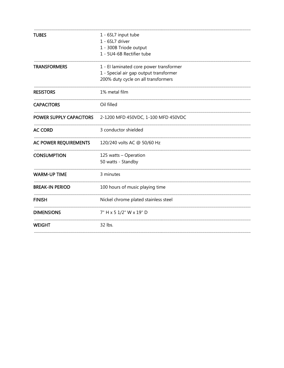 Cary Audio Design CAD 300 SE User Manual | Page 5 / 11