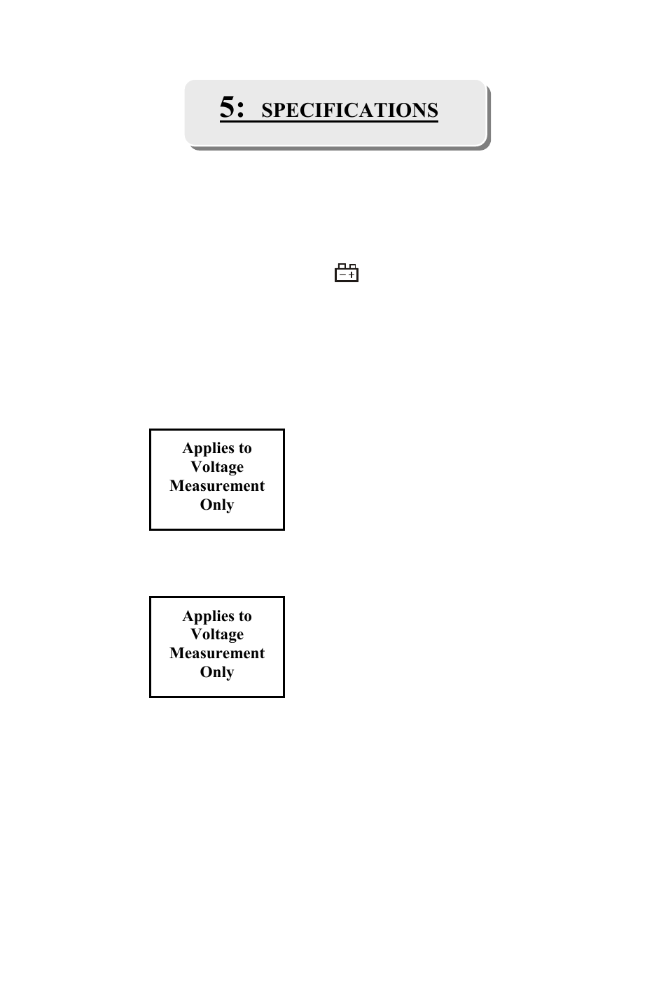 Specifications | Triplett 1101a User Manual | Page 9 / 24