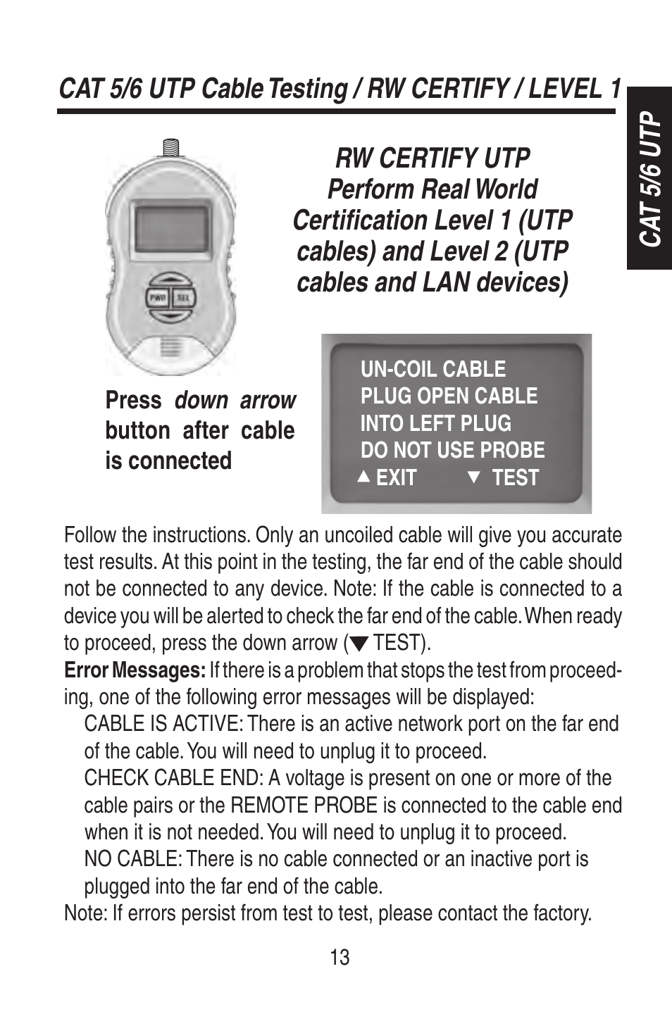 Triplett RWC1000K/RWC1000NP User Manual | Page 15 / 67