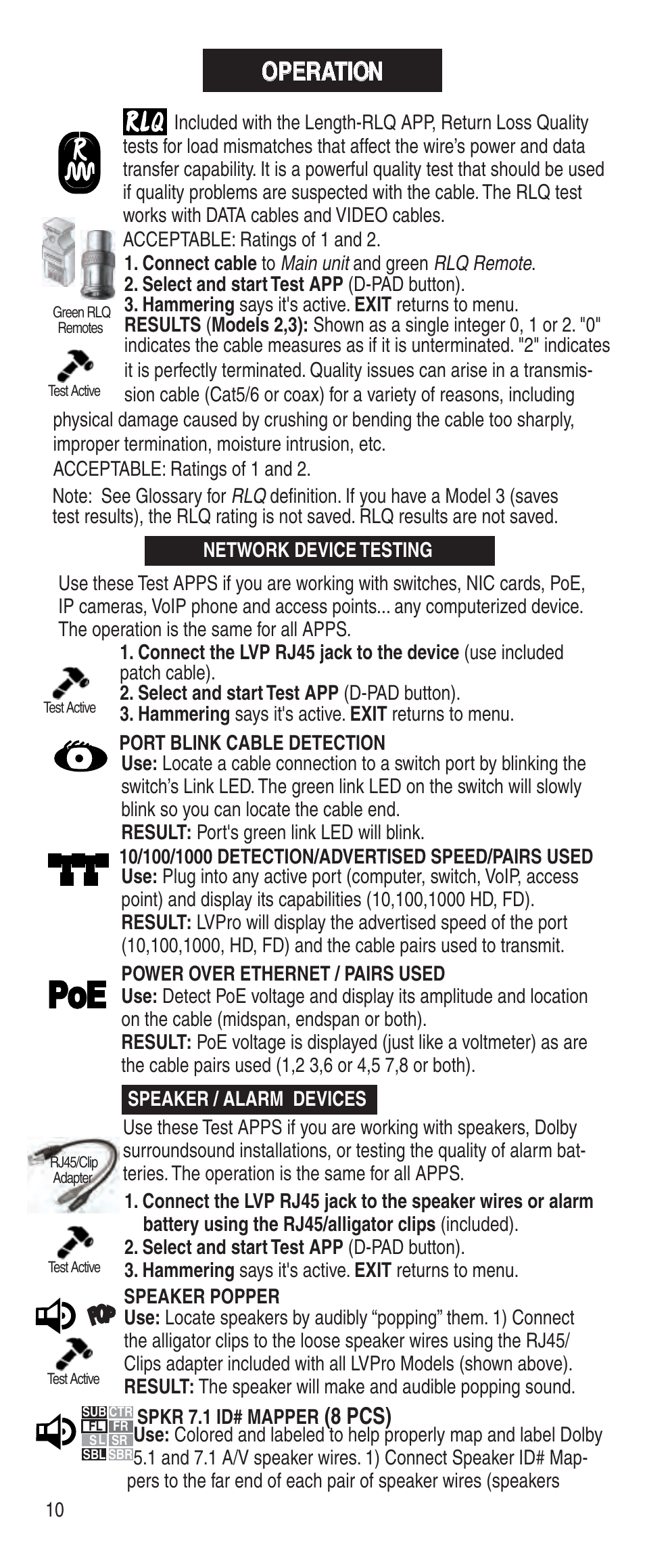 Operation, 8 pcs) | Triplett Low Voltage Pro User Manual | Page 12 / 28