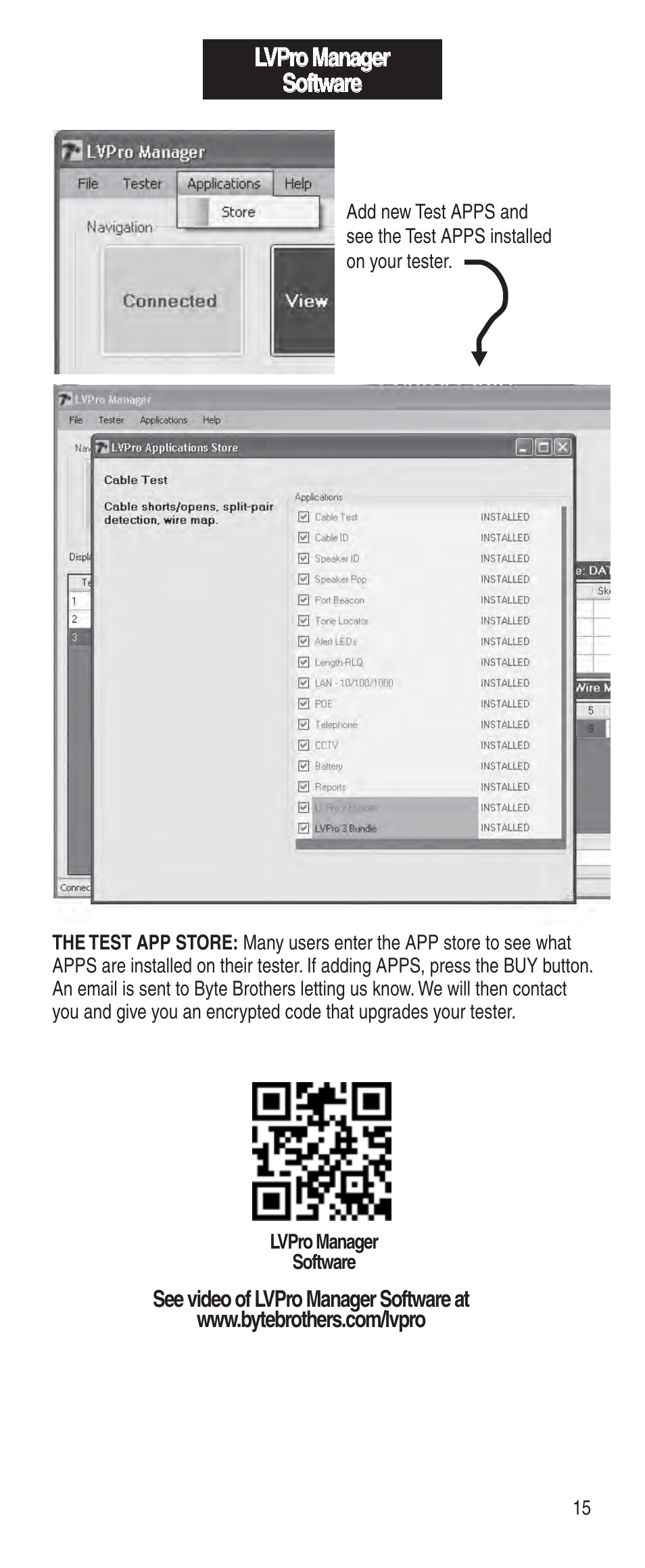 Lvpro manager software | Triplett Low Voltage Pro User Manual | Page 17 / 28