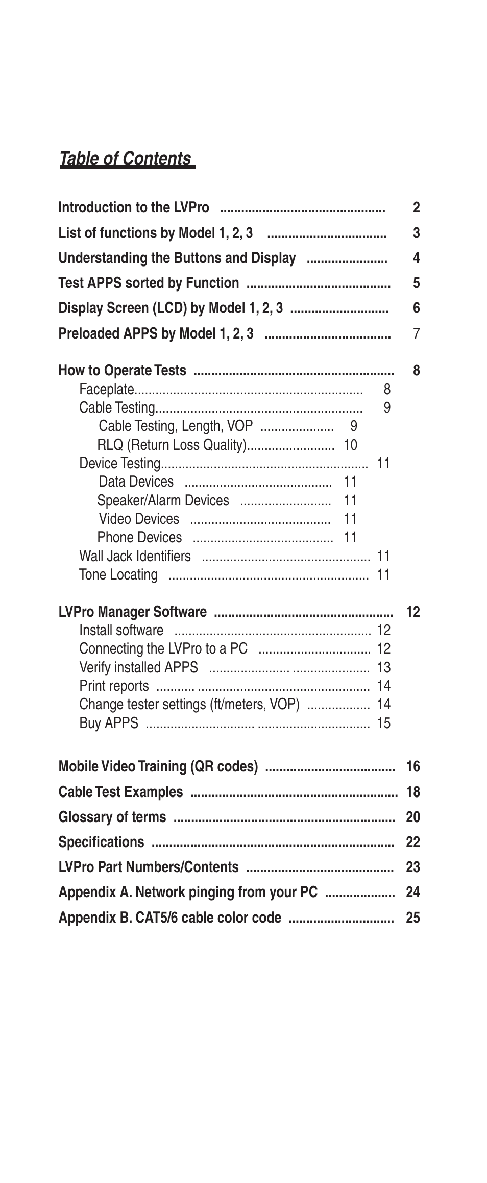 Triplett Low Voltage Pro User Manual | Page 3 / 28