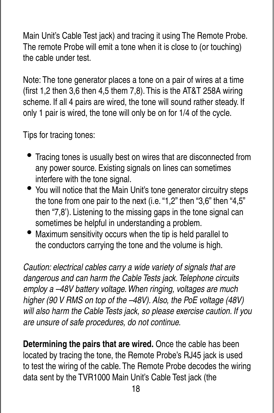 Triplett TVR10/100/1000 User Manual | Page 20 / 48