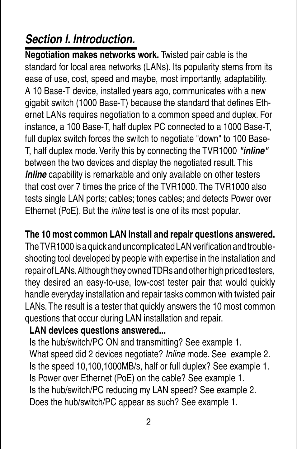 Triplett TVR10/100/1000 User Manual | Page 4 / 48