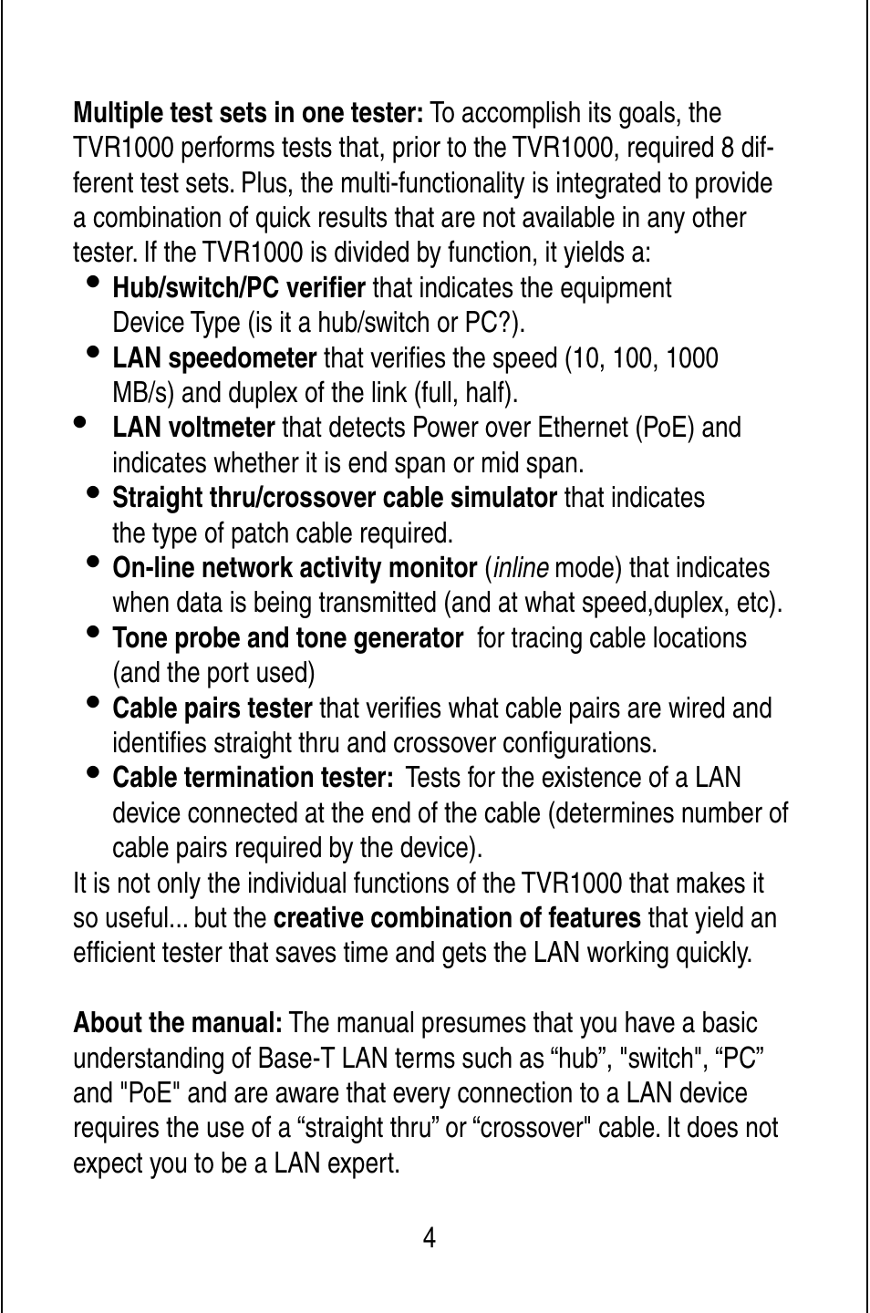 Triplett TVR10/100/1000 User Manual | Page 6 / 48