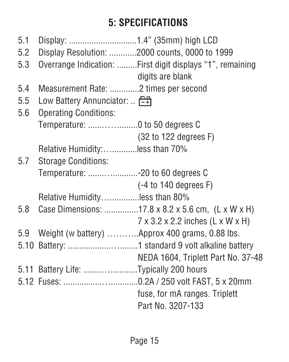 Triplett 9007 User Manual | Page 16 / 48