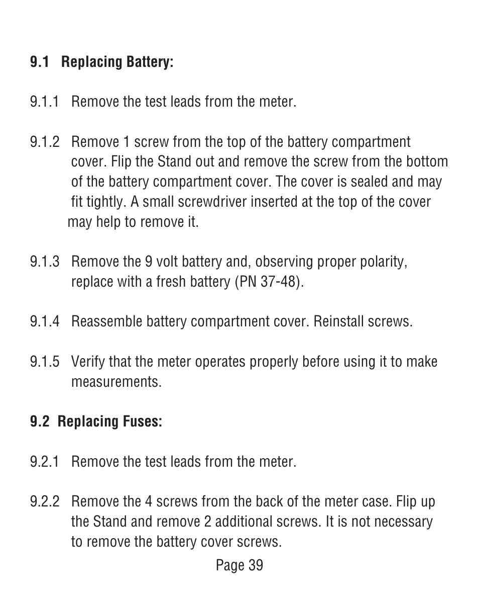 Triplett 9007 User Manual | Page 40 / 48