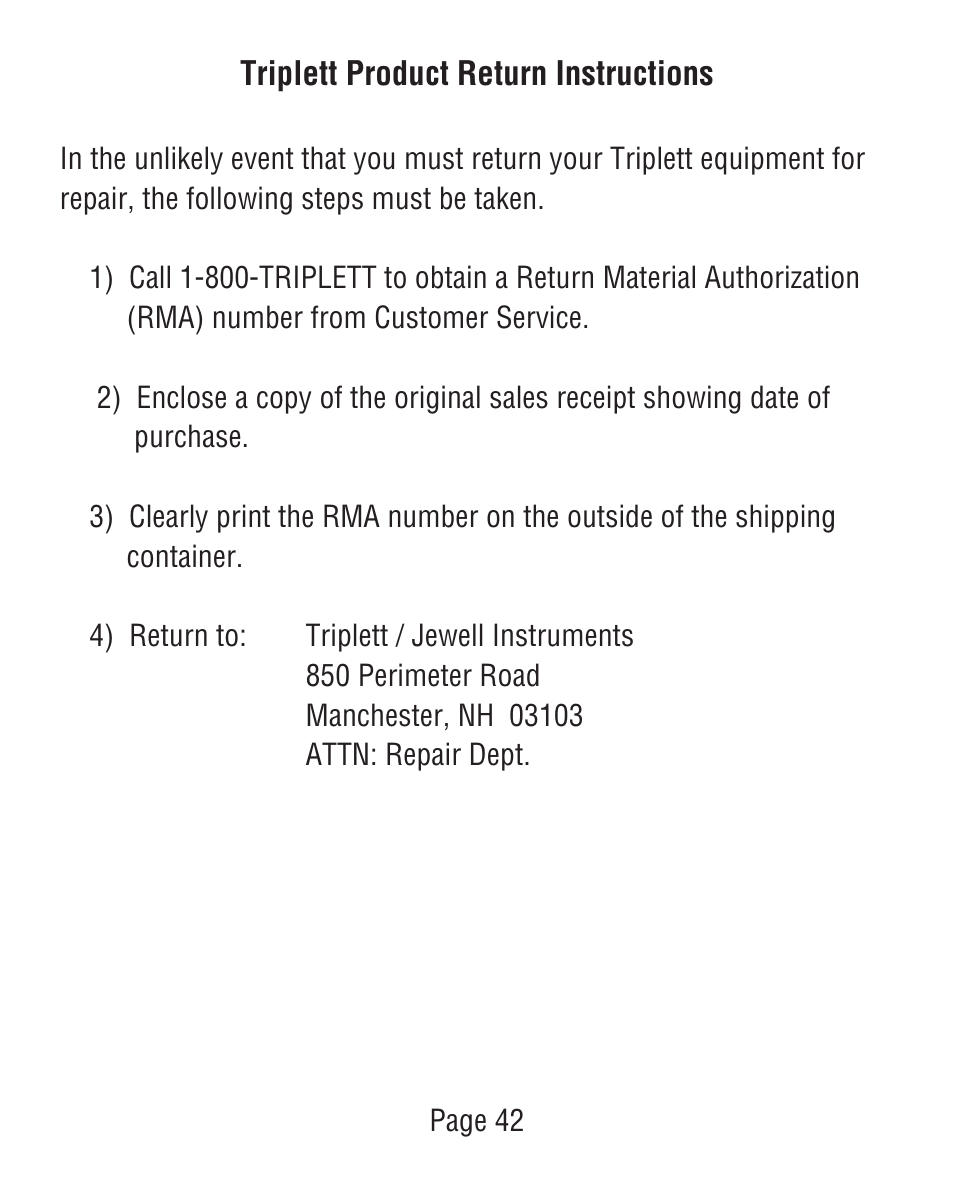 Triplett 9007 User Manual | Page 43 / 48