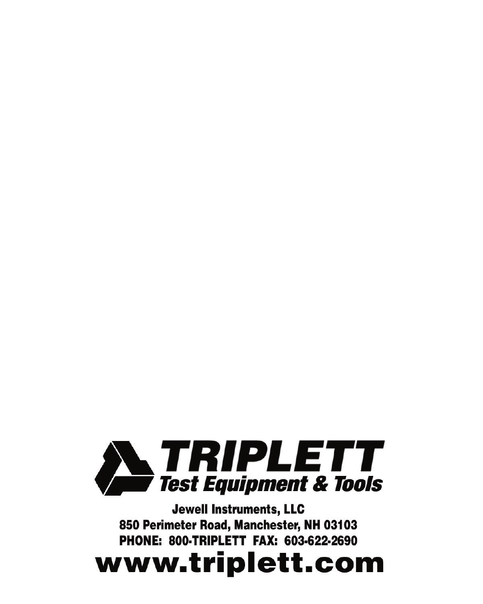 Triplett 9007 User Manual | Page 48 / 48